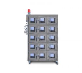 鏡面不銹鋼15門氮氣柜