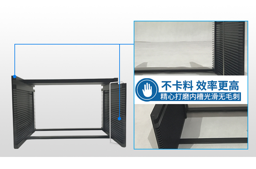 鋁料盒槽內(nèi)光滑不卡料