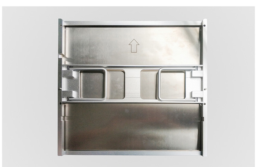 自動(dòng)落鎖晶圓框架盒底部圖