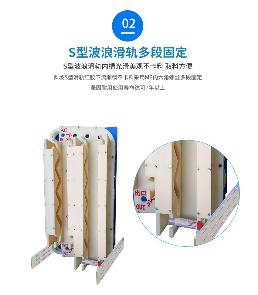 紅膠錫膏一體先進先出裝置出入口細節(jié)